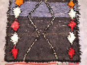 Black Boucherouite runner-Berber Handicraft