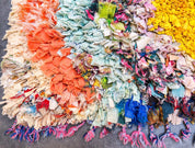 Moroccan Boucherouite runner-Berber Handicraft