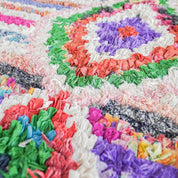 Decorative Boucherouite rug-Berber Handicraft