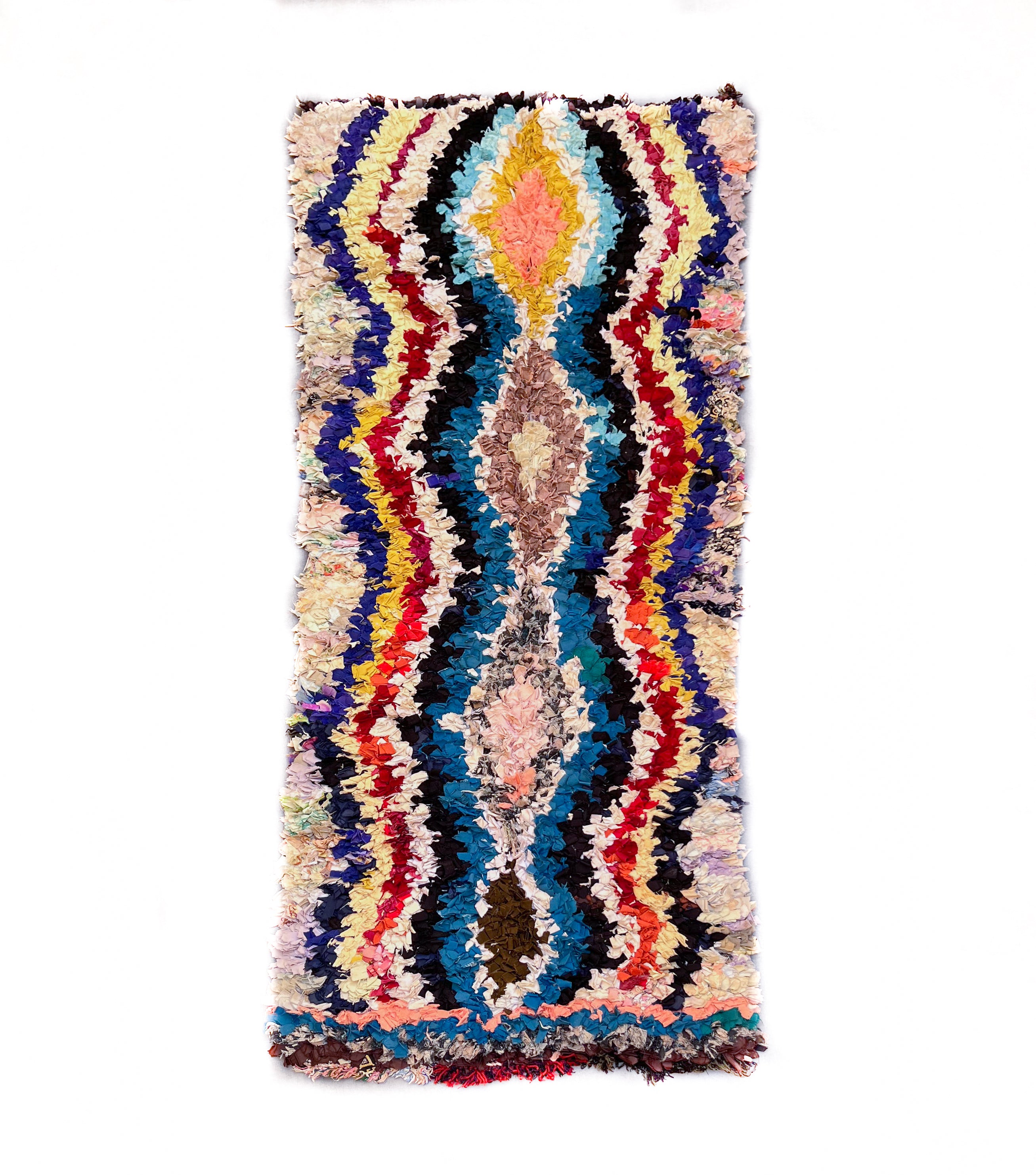 Colorful Berber runner rug-Berber Handicraft