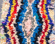 Colorful Berber runner rug-Berber Handicraft