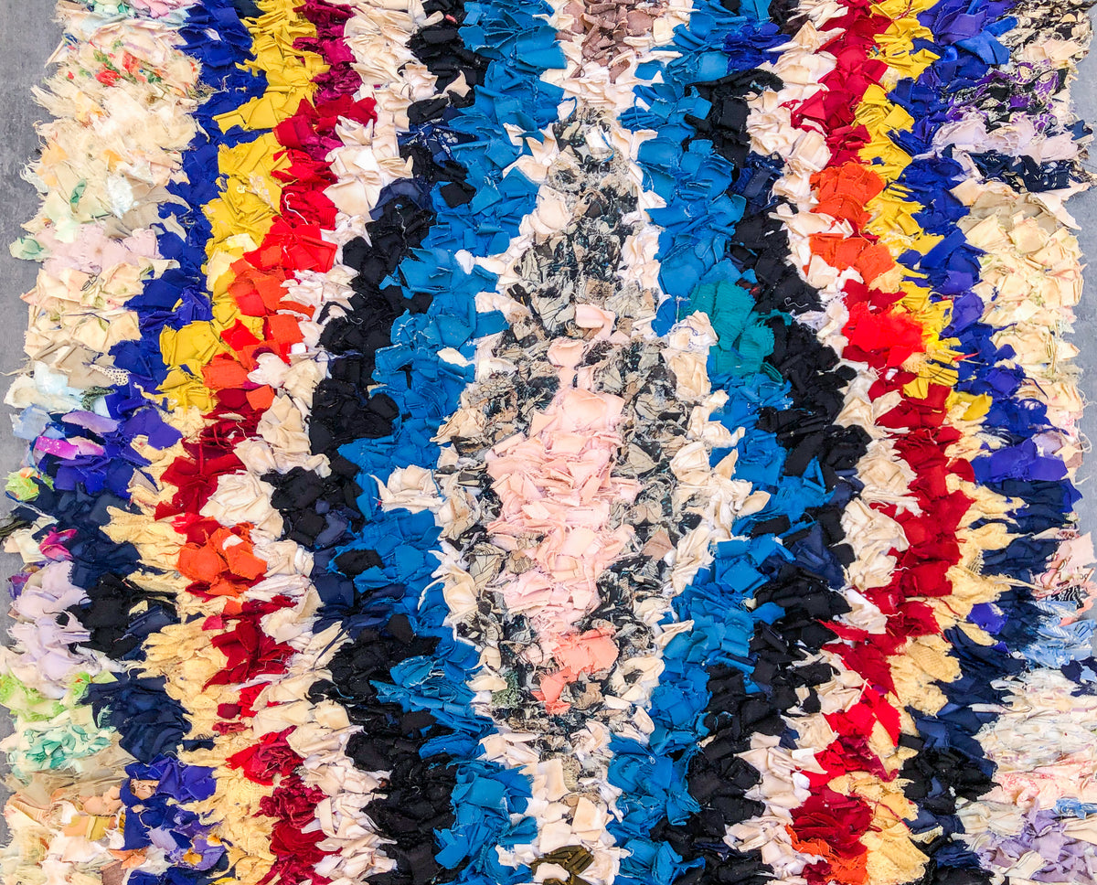 Colorful Berber runner rug