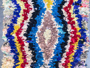 Colorful Berber runner rug-Berber Handicraft
