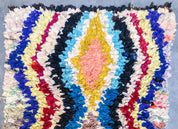 Colorful Berber runner rug-Berber Handicraft