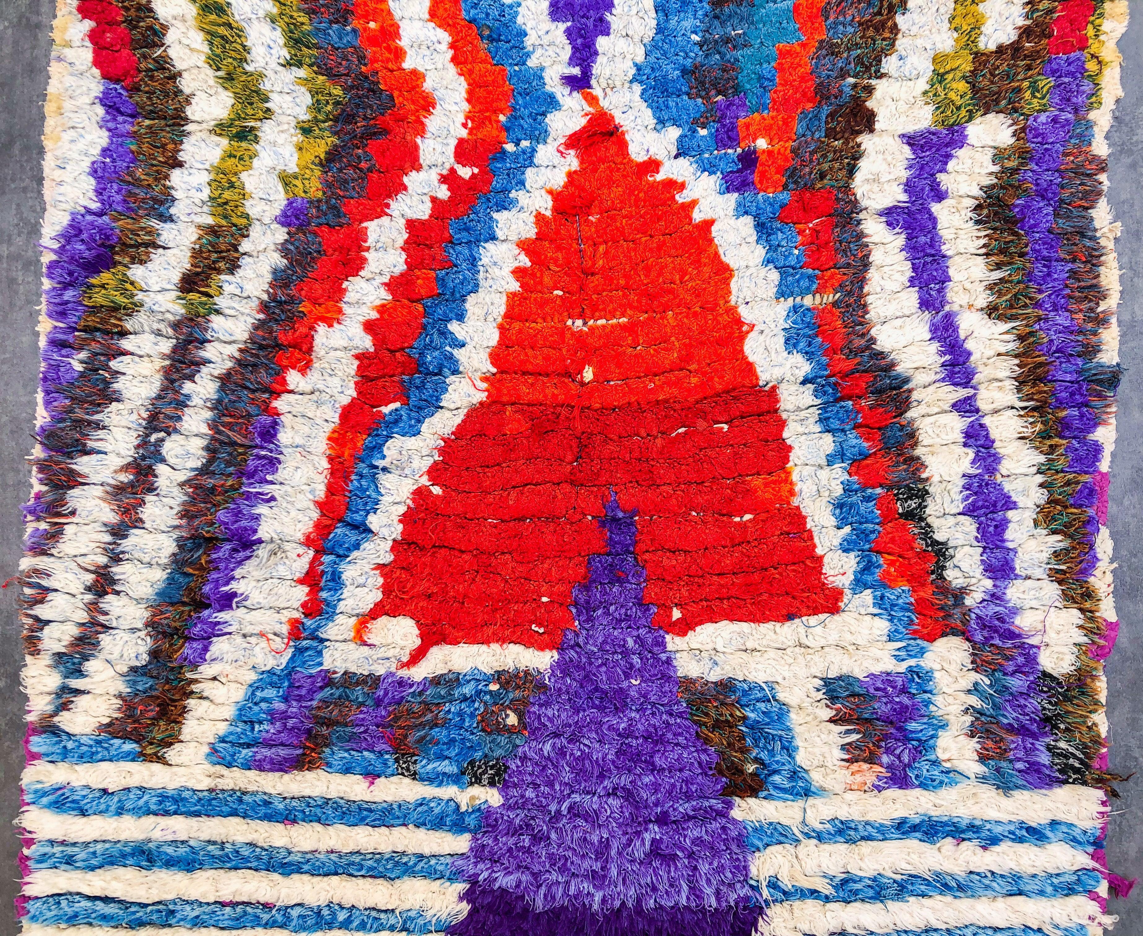 Abstract Berber runner rug-Berber Handicraft
