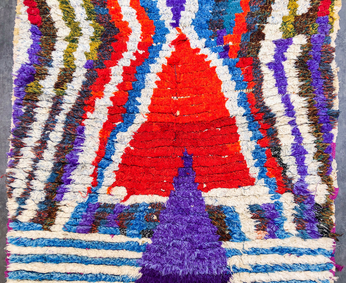 Abstract Berber runner rug