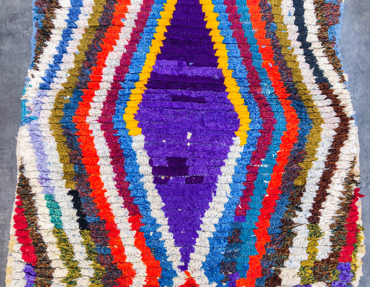 Abstract Berber runner rug