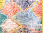 Colorful orange Boujaad runner rug