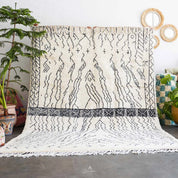 Minimalist Area Rug-Berber Handicraft
