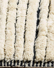 Minimalist Beni Ourain Rug 3 X 5 Ft | 90 X 150 Cm / With Tassels / Short (0.4” / 1 cm)