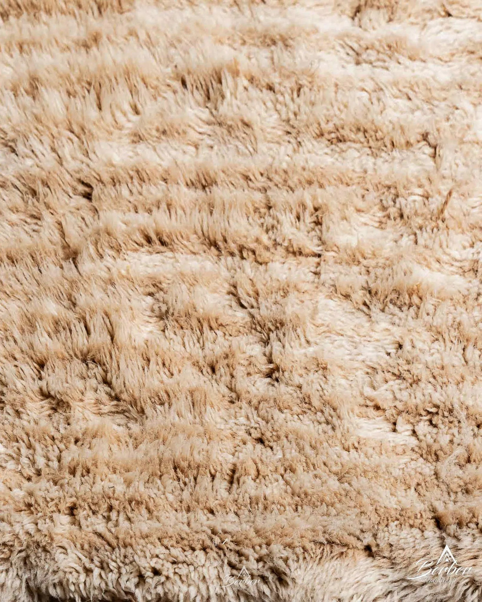 Minimalist Brown Striped Rug 3 X 5 Ft | 90 X 150 Cm / With Tassels / Short (0.4” / 1 cm)