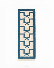 Minimalist Runner Rug 2 X 6 Ft | 60 X 180 Cm / With Tassels / Short (0.4” / 1 cm)