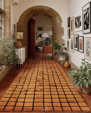 Modern Black and Brown Area Rug 3 X 5 Ft | 90 X 150 Cm / With Tassels / Short (0.4” / 1 cm)