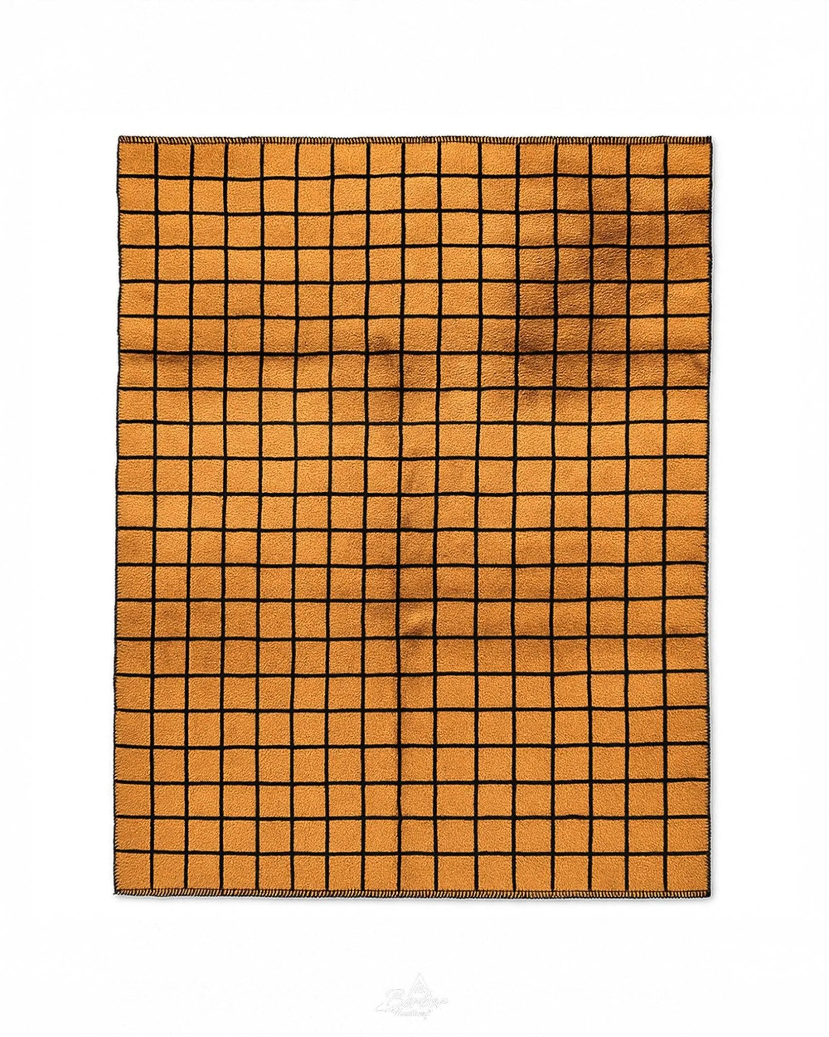Modern Black and Brown Area Rug 3 X 5 Ft | 90 X 150 Cm / With Tassels / Short (0.4” / 1 cm)