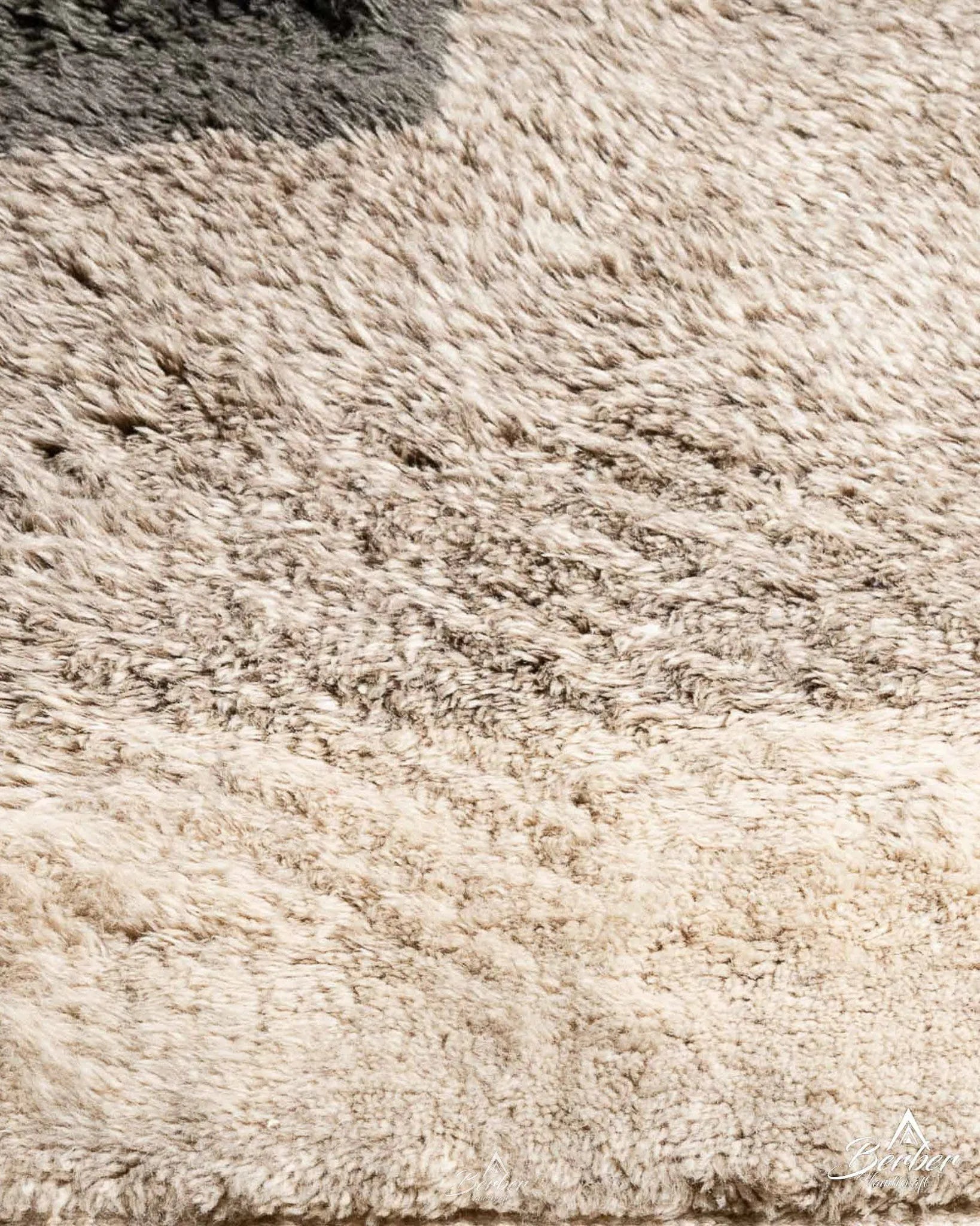 Modern Moroccan Carpet 3 X 5 Ft | 90 X 150 Cm / With Tassels / Short (0.4” / 1 cm)