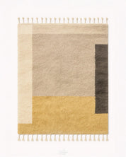 Modern Moroccan Carpet 3 X 5 Ft | 90 X 150 Cm / With Tassels / Short (0.4” / 1 cm)