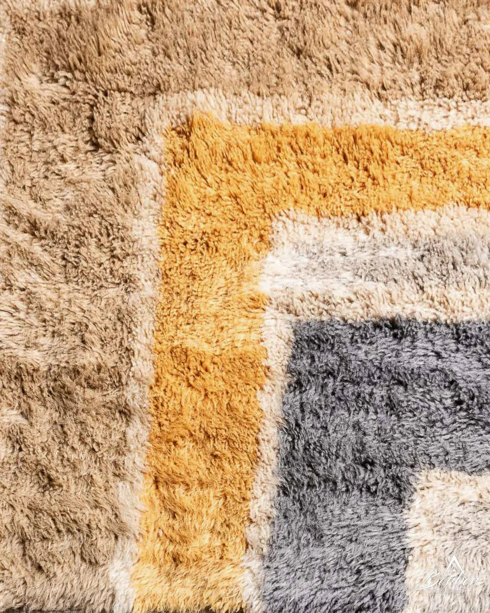 Modern Wool Rugs 3 X 5 Ft | 90 X 150 Cm / With Tassels / Short (0.4” / 1 cm)