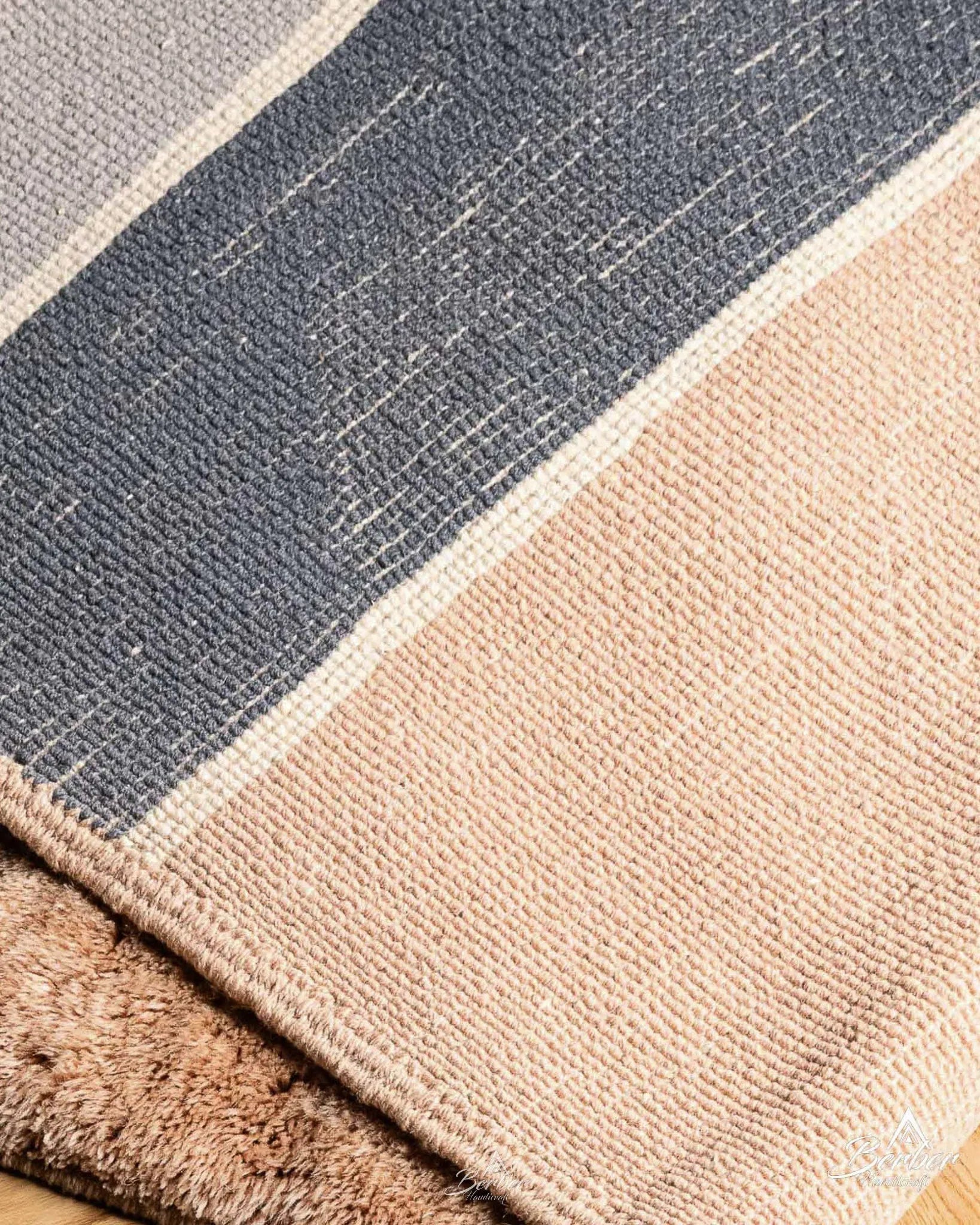Modern Wool Rugs 3 X 5 Ft | 90 X 150 Cm / With Tassels / Short (0.4” / 1 cm)