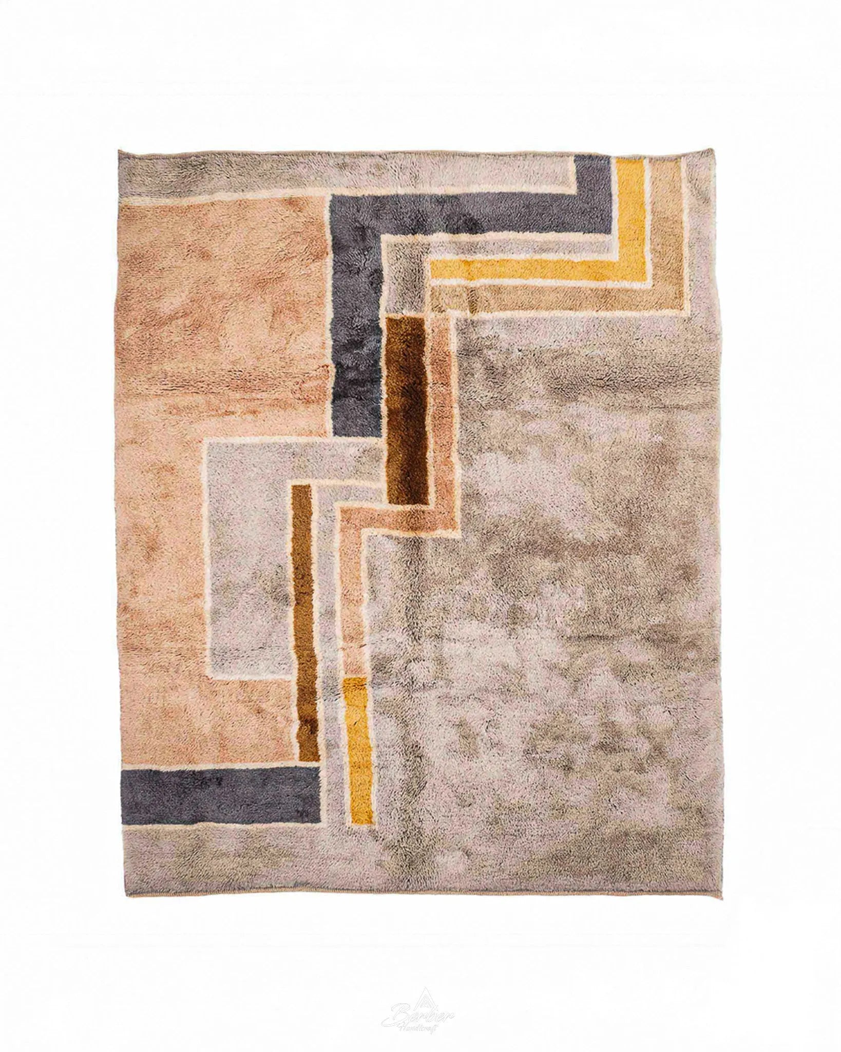 Modern Wool Rugs 3 X 5 Ft | 90 X 150 Cm / With Tassels / Short (0.4” / 1 cm)