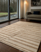 Moroccan Area Rug 3 X 5 Ft | 90 X 150 Cm / With Tassels / Short (0.4” / 1 cm)