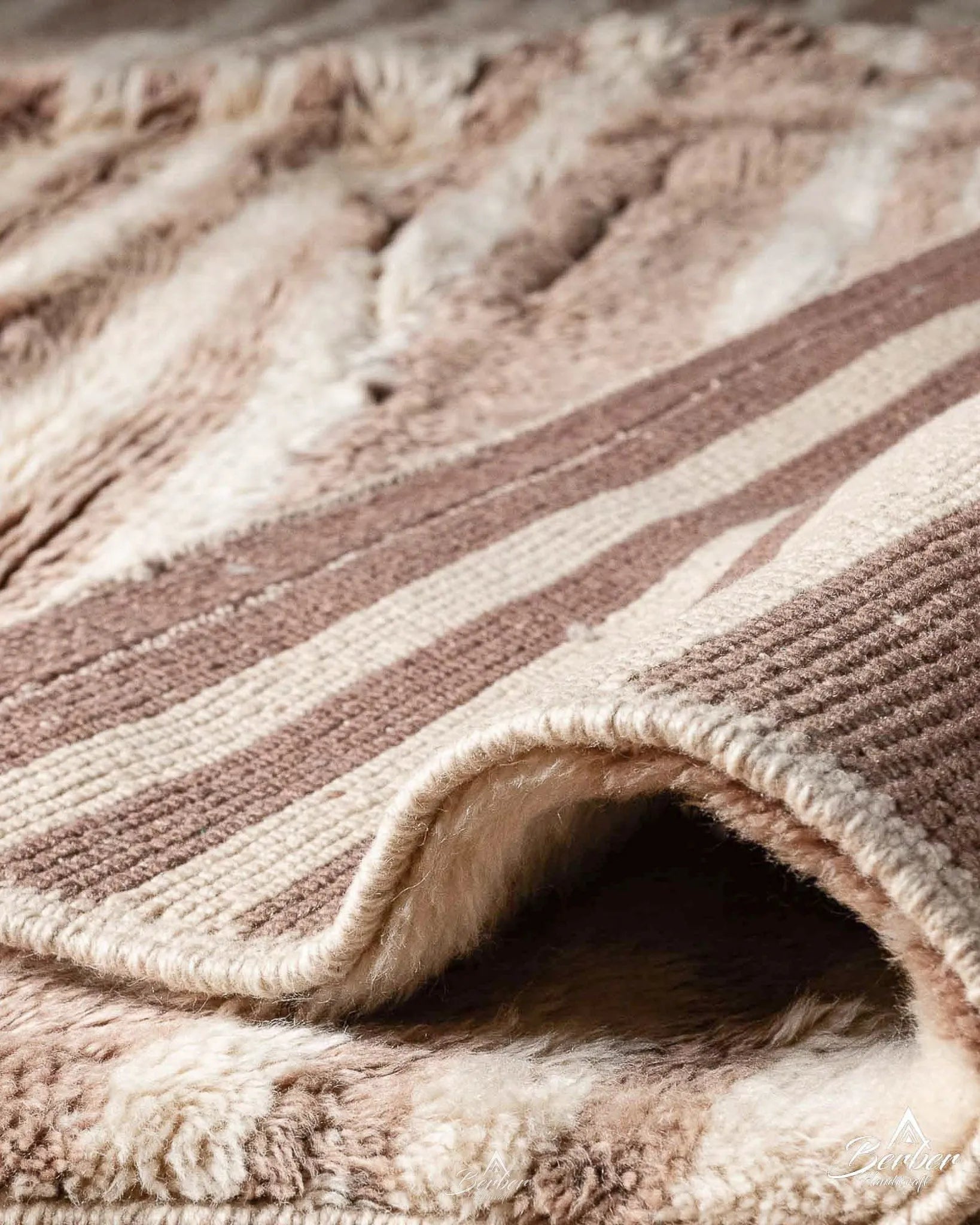 Moroccan Area Rug 3 X 5 Ft | 90 X 150 Cm / With Tassels / Short (0.4” / 1 cm)