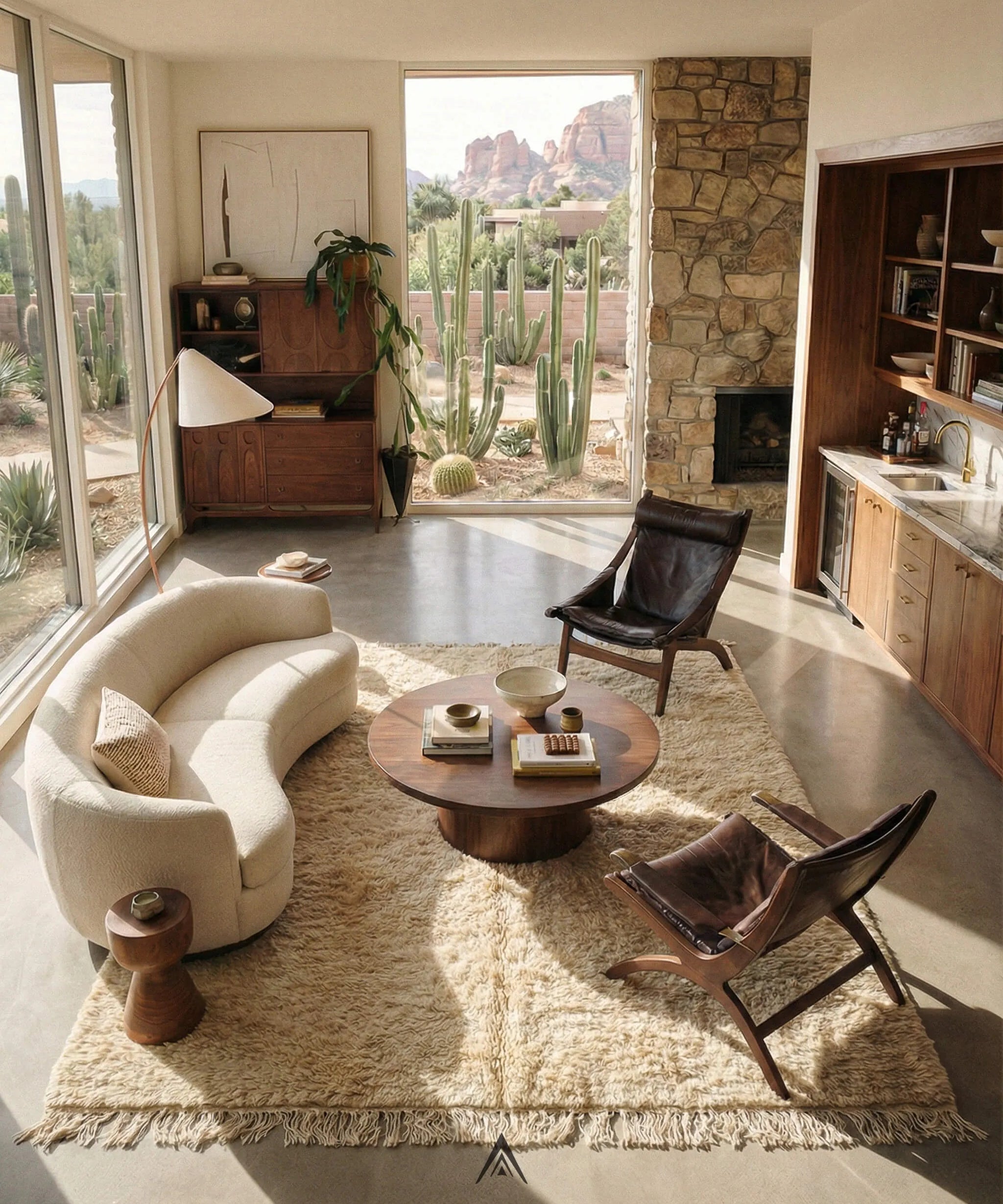 Moroccan Artisan Rug 6x7.4 ft - 185x225 cm-Berber Handicraft