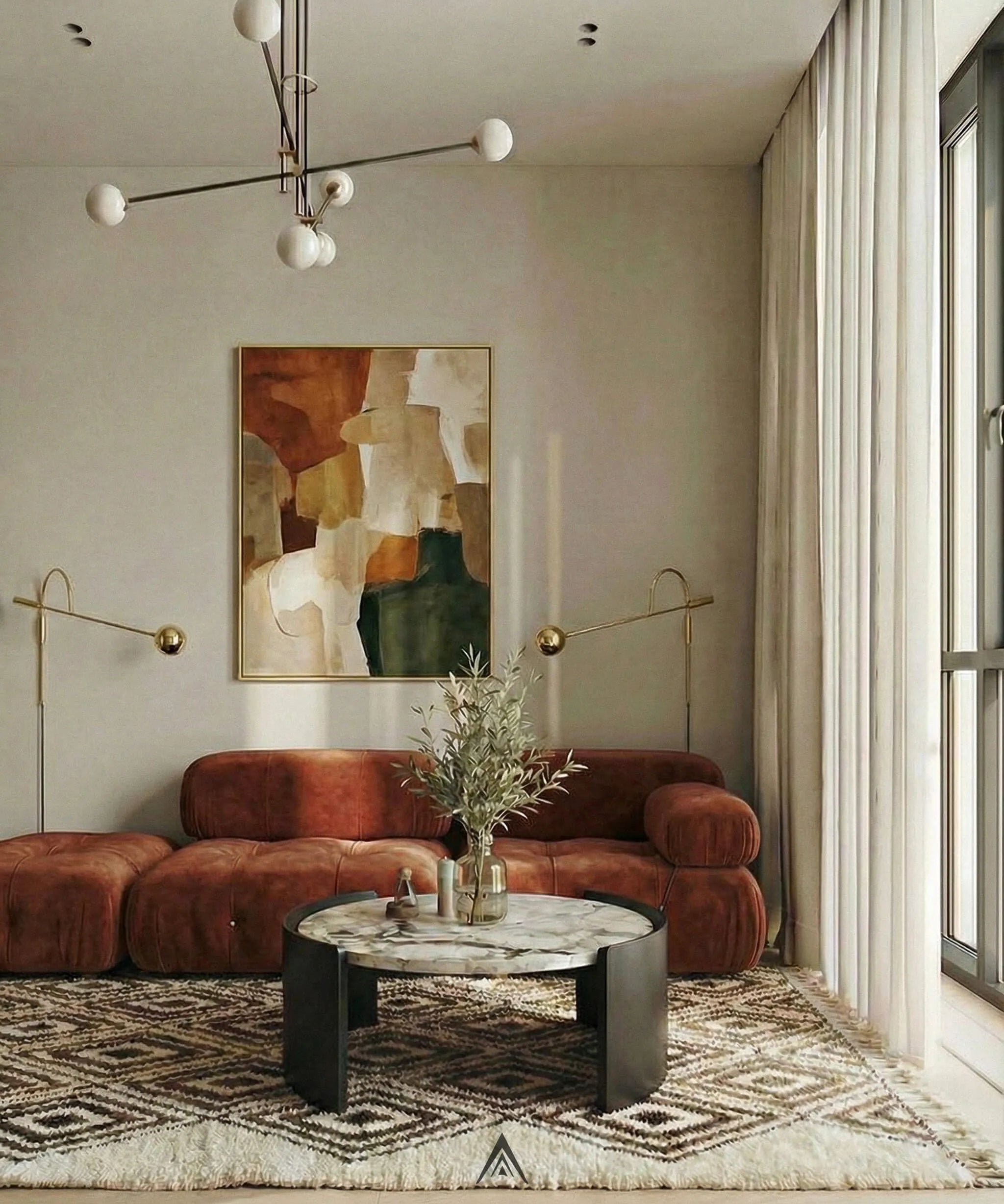 Moroccan Bedroom Rug 7x10.1 ft - 215x308 cm-Berber Handicraft