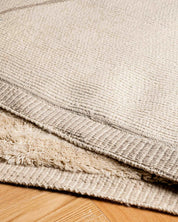 Moroccan Beni Ourain Rug 3 X 5 Ft | 90 X 150 Cm / With Tassels / Short (0.4” / 1 cm)