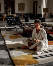 Moroccan Beni Rug 3 X 5 Ft | 90 X 150 Cm / With Tassels / Short (0.4” / 1 cm)