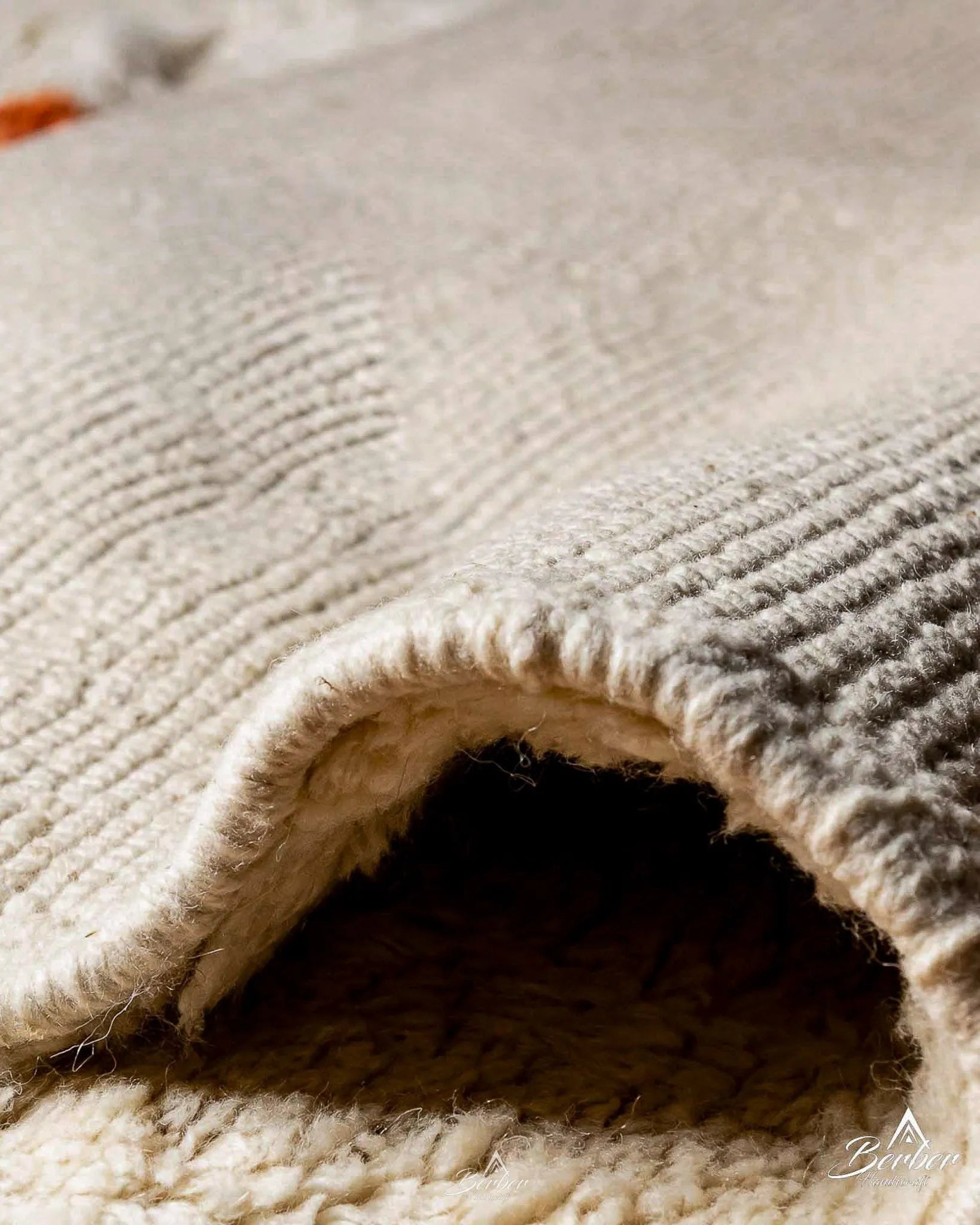 Moroccan Beni Rug 3 X 5 Ft | 90 X 150 Cm / With Tassels / Short (0.4” / 1 cm)