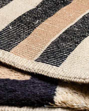 Moroccan Berber Rug 3 X 5 Ft | 90 X 150 Cm / With Tassels / Short (0.4” / 1 cm)