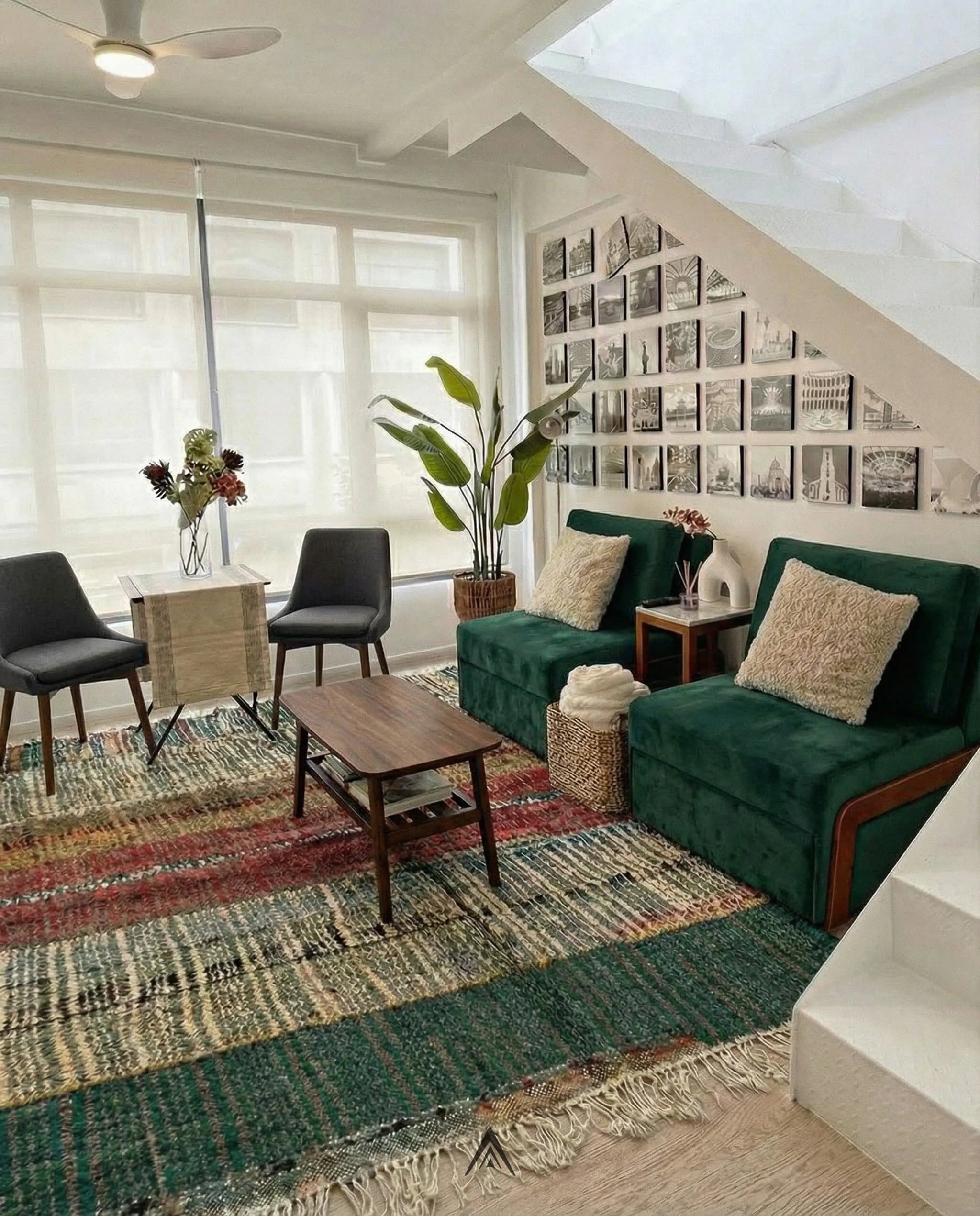 Moroccan Boho Rug 5.2x8 ft - 160x245 cm-Berber Handicraft