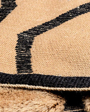 Moroccan Boujaad Rug 3 X 5 Ft | 90 X 150 Cm / With Tassels / Short (0.4” / 1 cm)