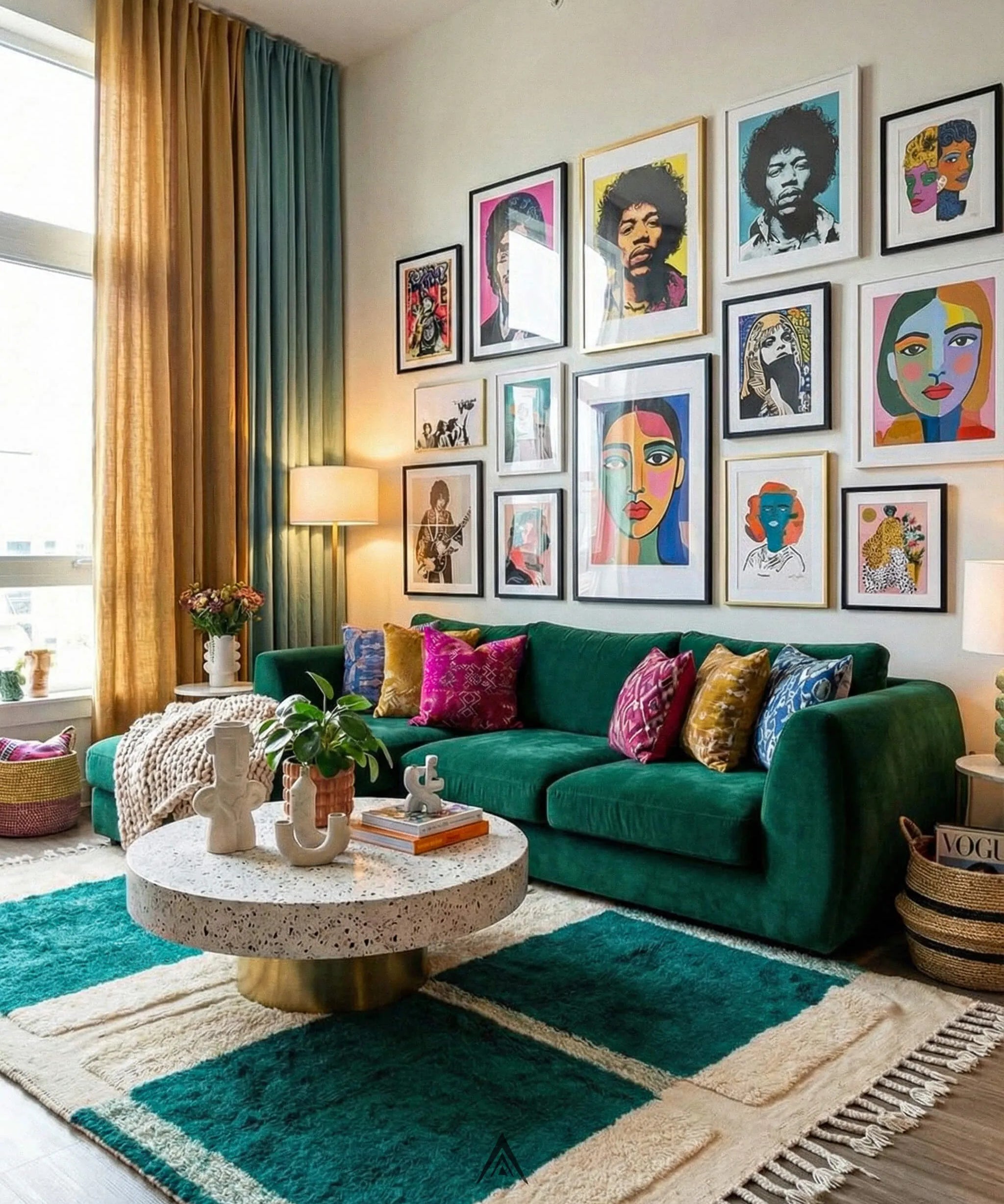 Moroccan Geometric Rug 6.3x9.3 ft - 193x285 cm-Berber Handicraft