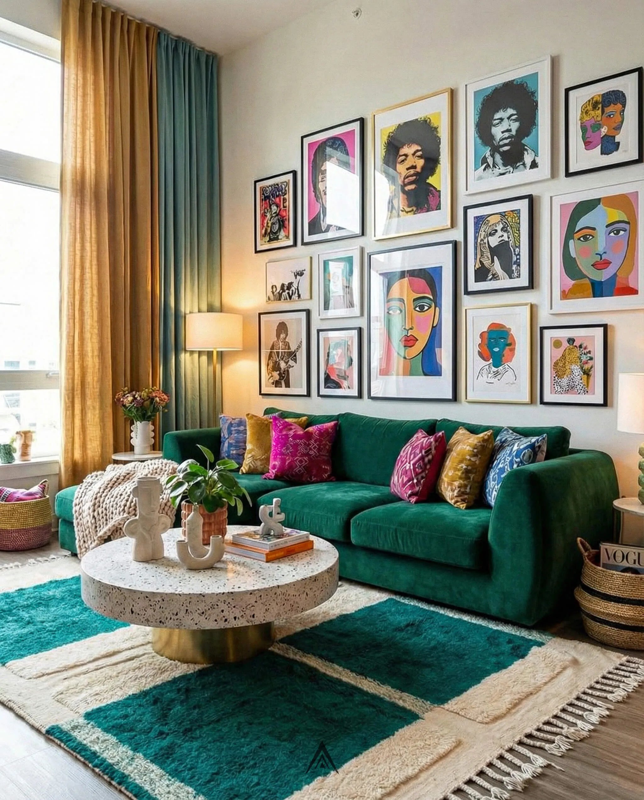 Moroccan Geometric Rug 6.3x9.3 ft - 193x285 cm-Berber Handicraft