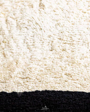 Moroccan Handwoven Rug 3 X 5 Ft | 90 X 150 Cm / With Tassels / Short (0.4” / 1 cm)
