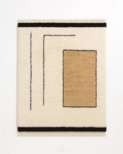 Moroccan Handwoven Rug 3 X 5 Ft | 90 X 150 Cm / With Tassels / Short (0.4” / 1 cm)