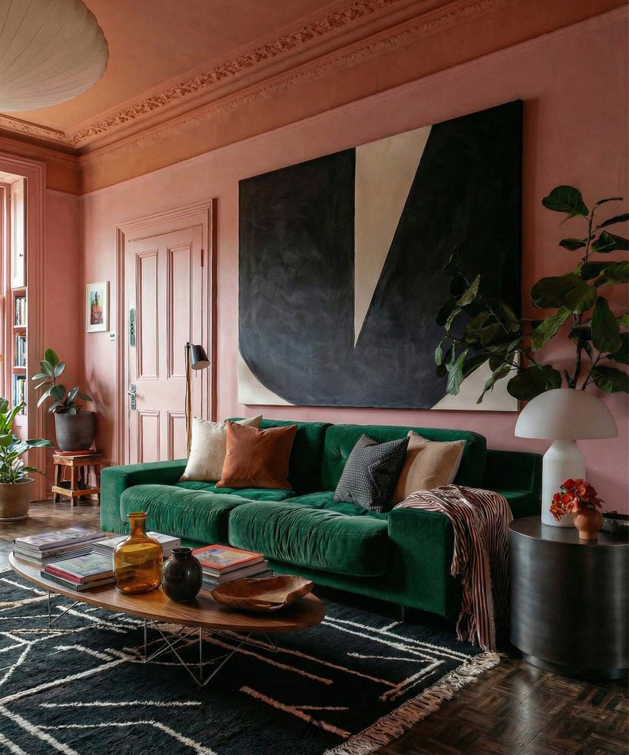 Moroccan Living Room Rug 8.7x10.8 ft - 265x330 cm-Berber Handicraft