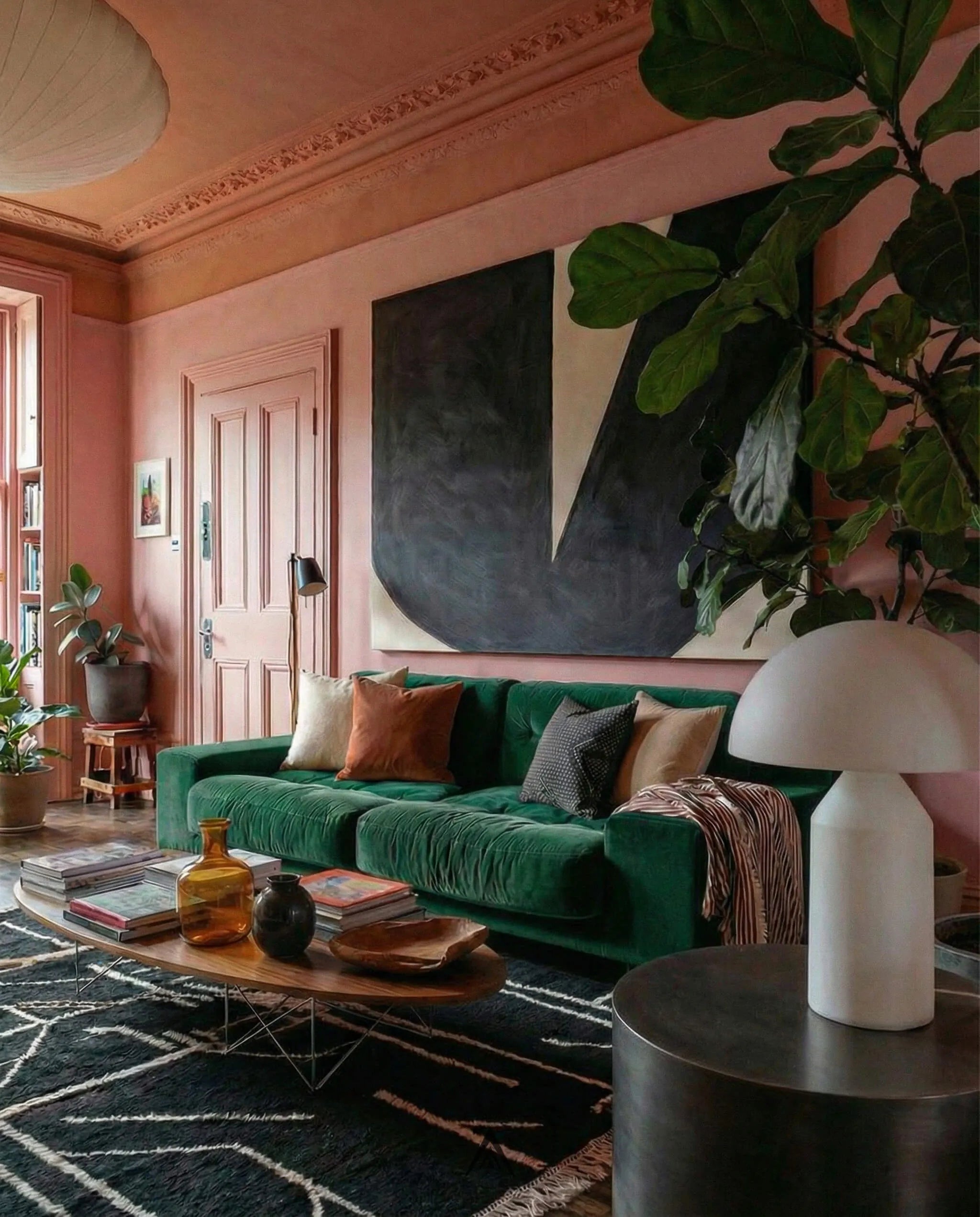 Moroccan Living Room Rug 8.7x10.8 ft - 265x330 cm-Berber Handicraft