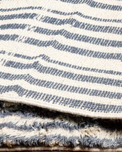 Moroccan Minimalist Rug 3 X 5 Ft | 90 X 150 Cm / With Tassels / Short (0.4” / 1 cm)