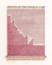 Moroccan Rug Pink 3 X 5 Ft | 90 X 150 Cm / With Tassels / Short (0.4” / 1 cm)