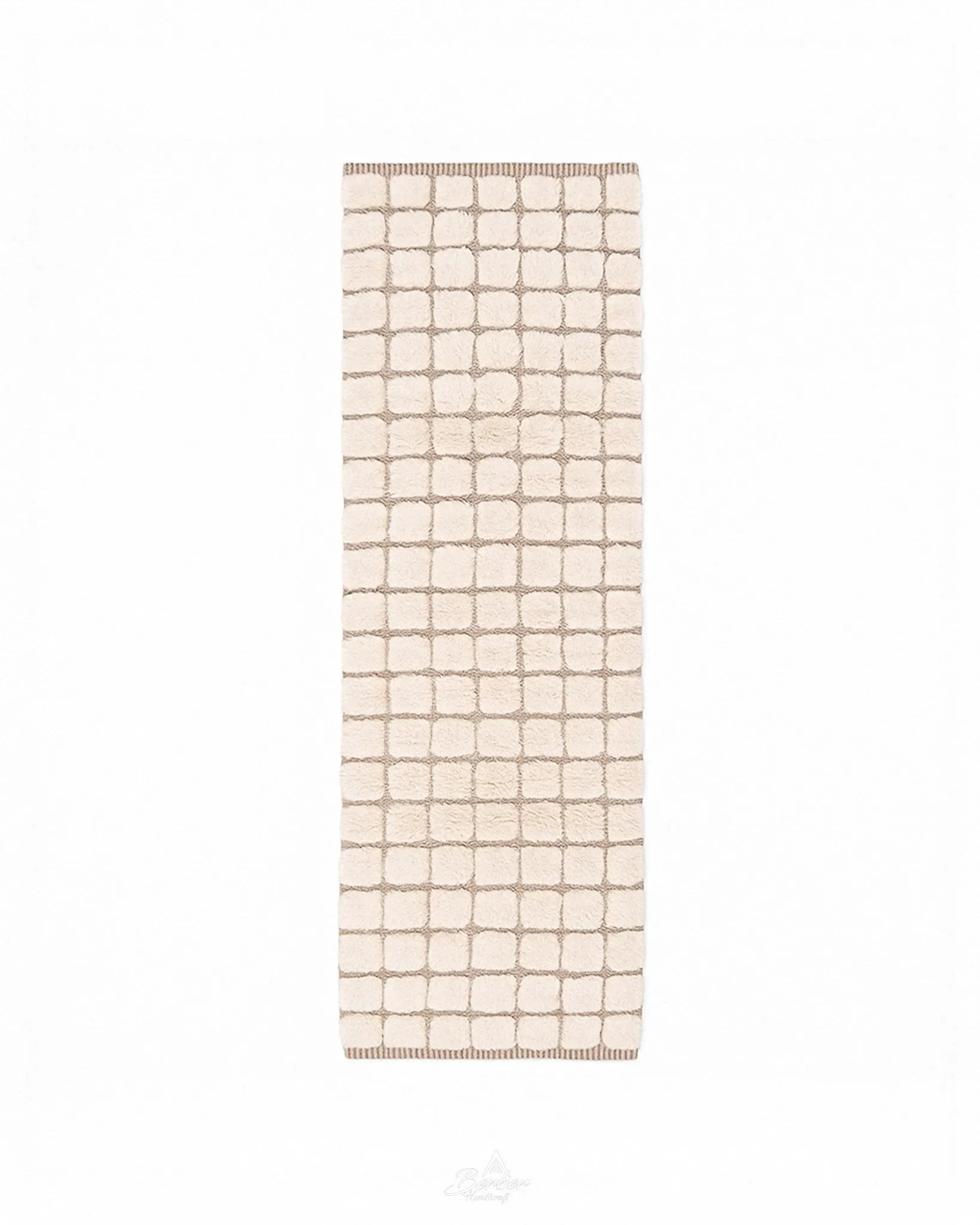 Moroccan Runner 2 X 6 Ft | 60 X 180 Cm / With Tassels / Short (0.4” / 1 cm)