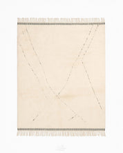 Moroccan Shag Rug 3 X 5 Ft | 90 X 150 Cm / With Tassels / Short (0.4” / 1 cm)