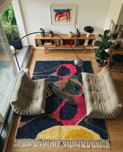 Moroccan Statement Rug 6x8 ft - 180x244 cm-Berber Handicraft