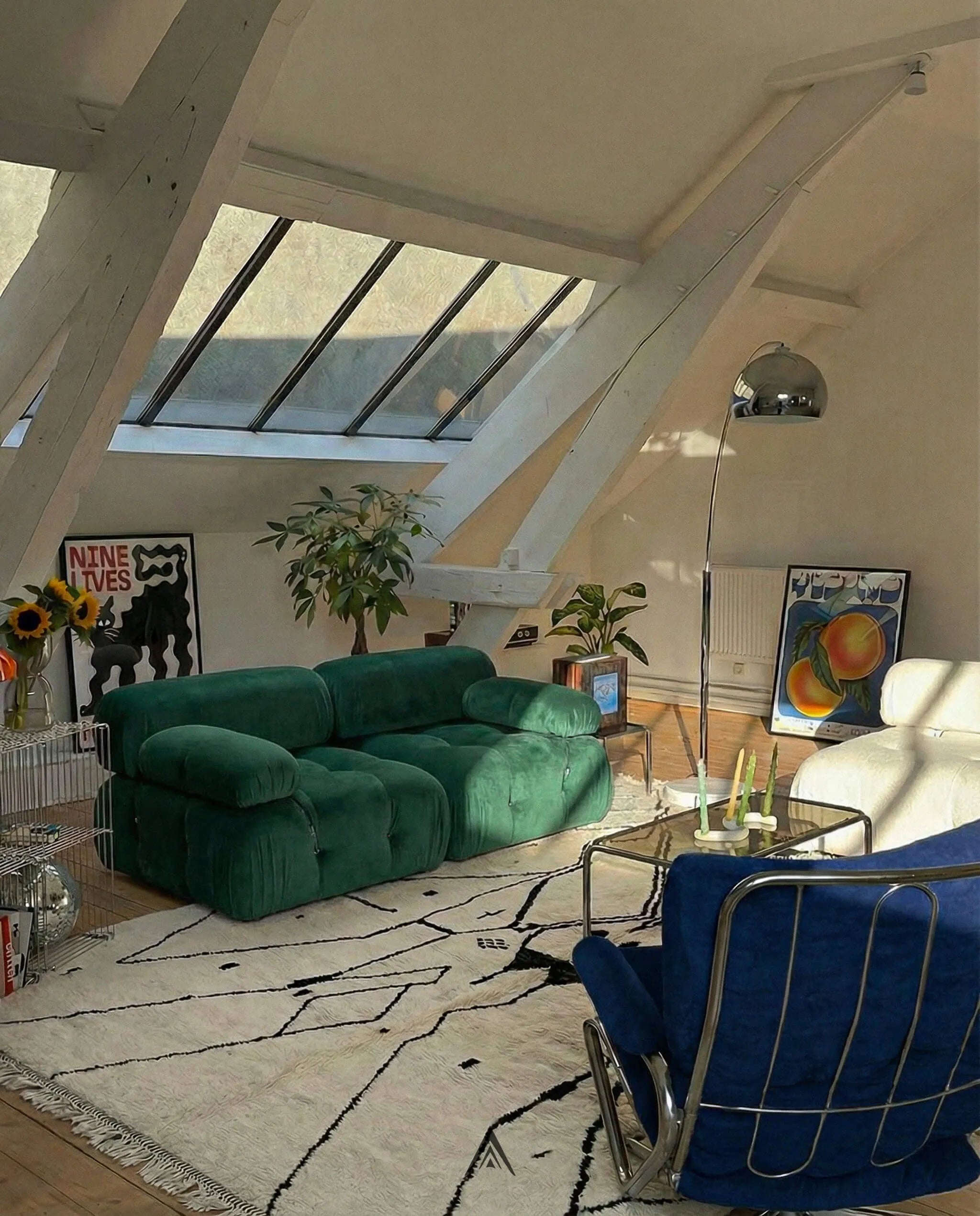 Moroccan Striped Rug 8.5x11 ft - 260x335 cm-Berber Handicraft