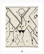 Moroccan Striped Rug 8.5x11 ft - 260x335 cm-Berber Handicraft