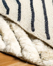 Moroccan Style Rug Runner 2 X 6 Ft | 60 X 180 Cm / With Tassels / Short (0.4” / 1 cm)