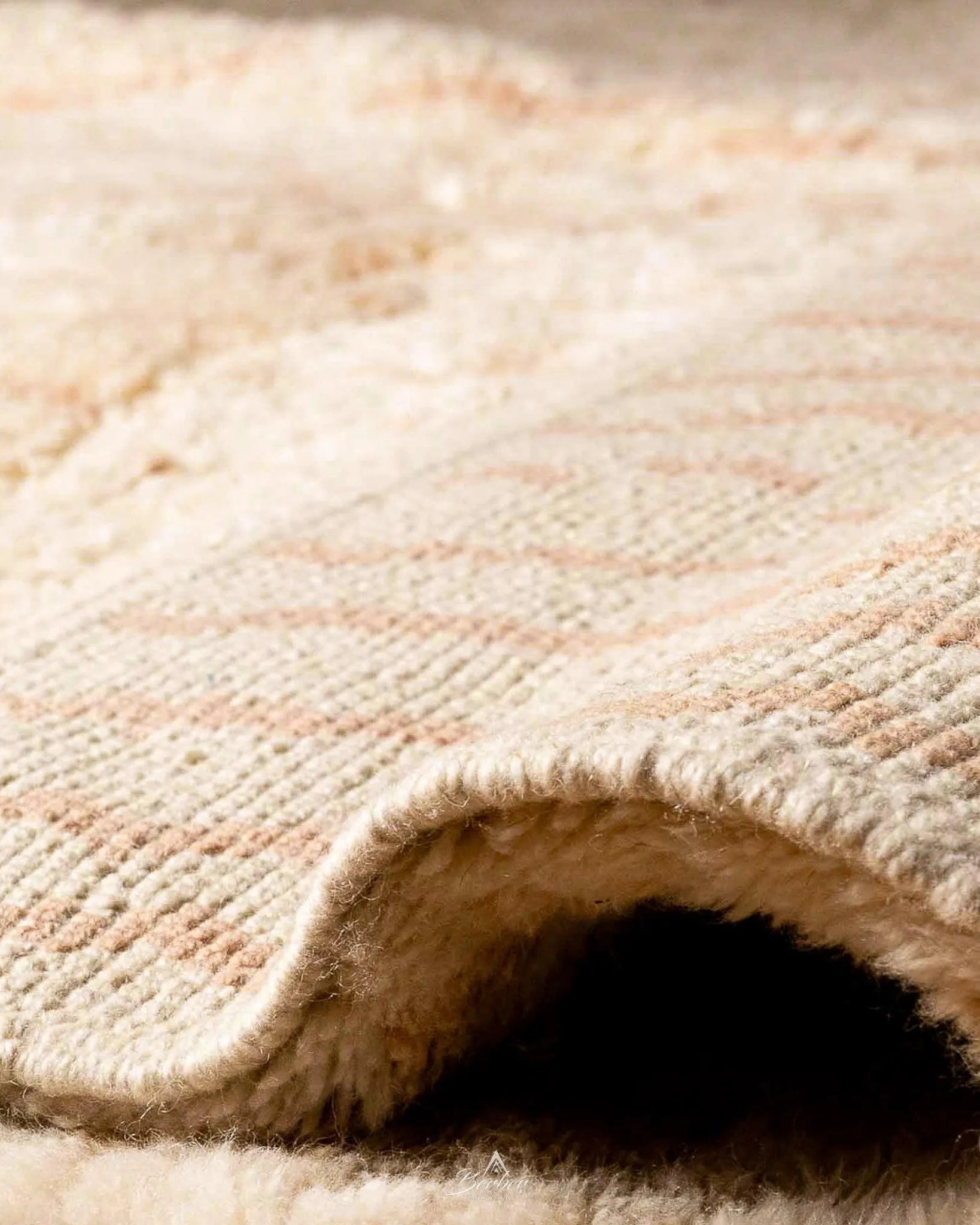 Moroccan Tribal Rug 3 X 5 Ft | 90 X 150 Cm / With Tassels / Short (0.4” / 1 cm)