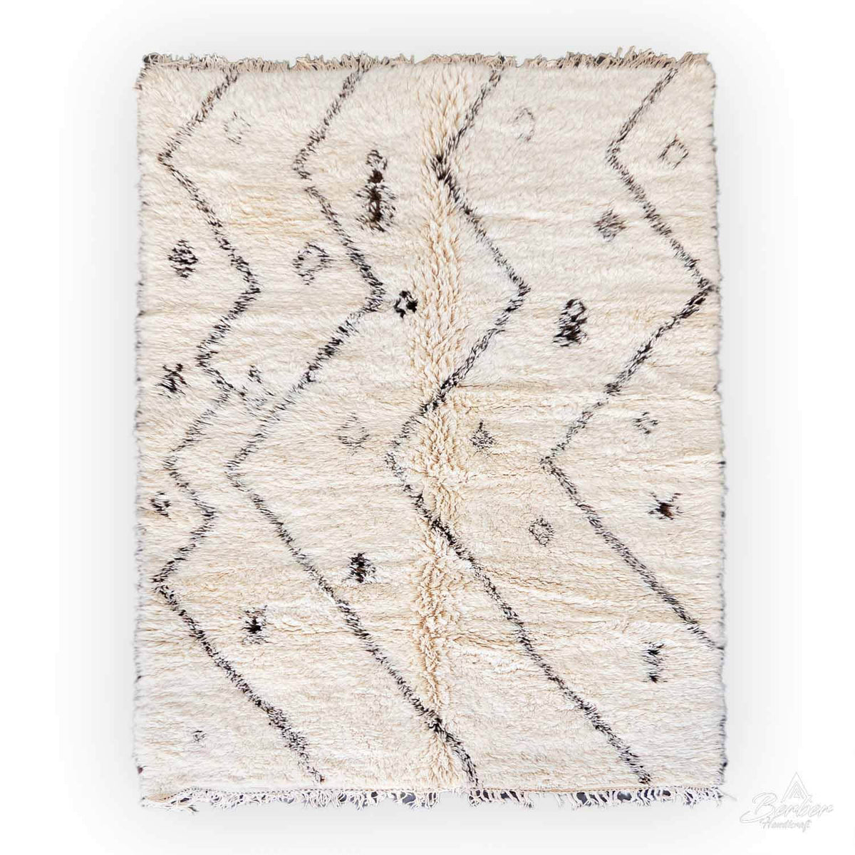 Handknotted Vintage Rug - Berber Handicraft