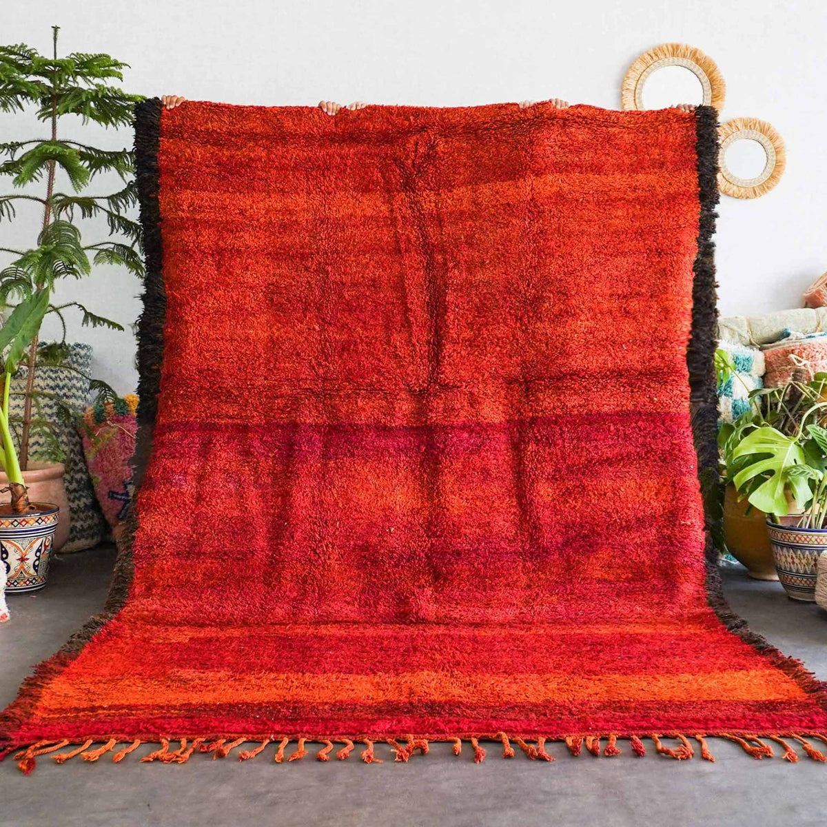Vintage Living Room Rug - Berber Handicraft